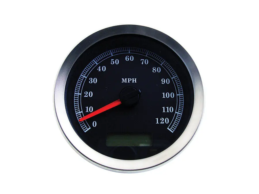 4 Inch Electronic Speedometer Assembly Black - V-Twin Mfg. 1