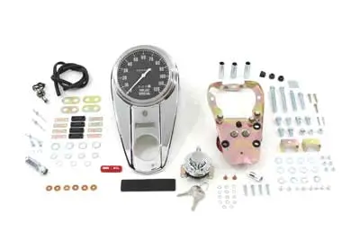 Chrome 2 Light Dash Cover Kit 2240:60 - V-Twin Mfg. 1