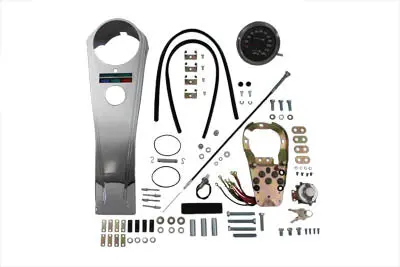 Long Rider Style Dash Kit With 2240:1 Speedometer - V-Twin Mfg. 1