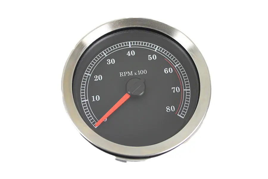 4 Inch Black Electronic Tachometer - V-Twin Mfg. 1