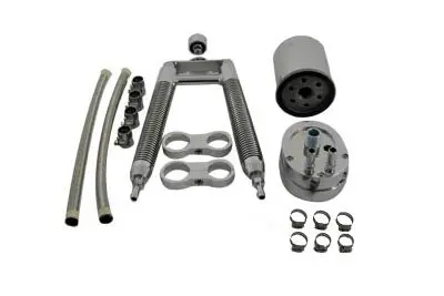 Oil Cooler Kit Dual Tube Vertical Type - V-Twin Mfg. 1