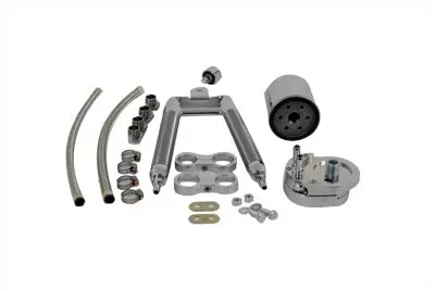 Oil Cooler Kit Dual Tube Vertical Type - V-Twin Mfg. 1