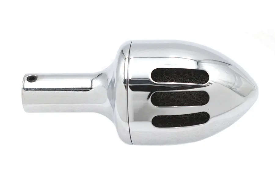 Chrome Billet Single Breather Canister - V-Twin Mfg. 1