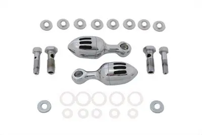 Chrome Acorn Billet Canister Set - V-Twin Mfg. 1