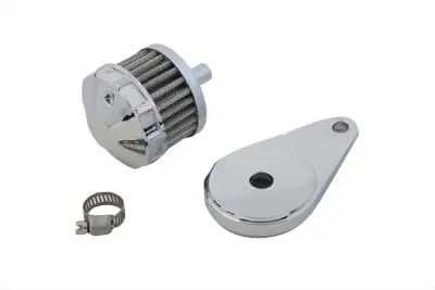 Chrome Crankcase Breather Assembly - V-Twin Mfg. 1