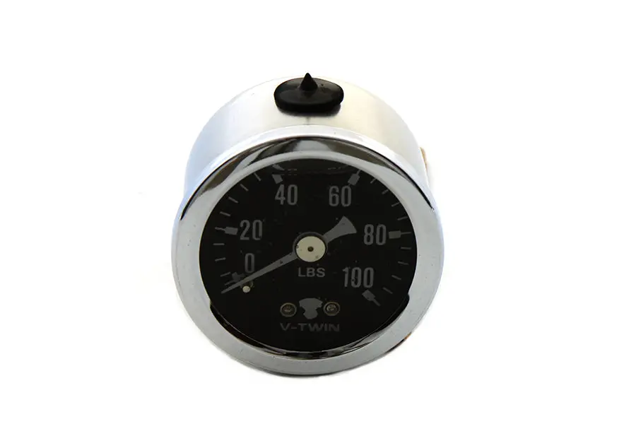 Liquid Filled Oil Pressure Gauge - V-Twin Mfg. 1
