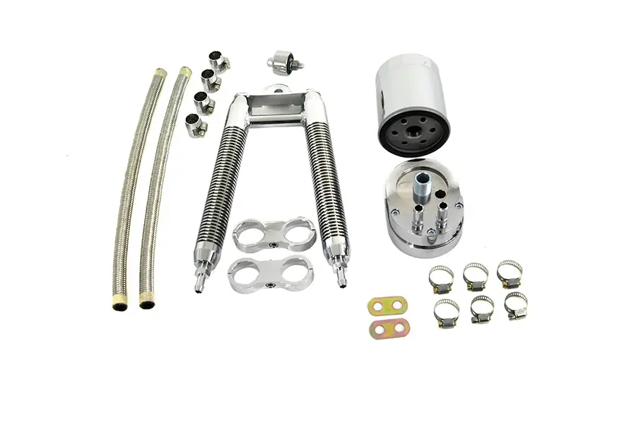 Dual Oil Cooler Kit - V-Twin Mfg. 1
