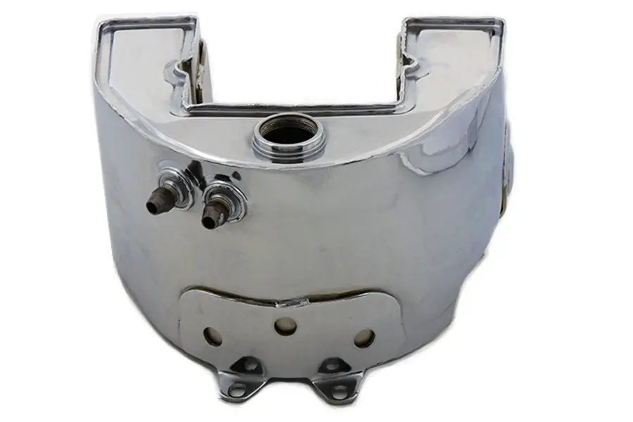Replica Chrome Tourist Trophy Bobber Short Oil Tank - V-Twin Mfg. 1