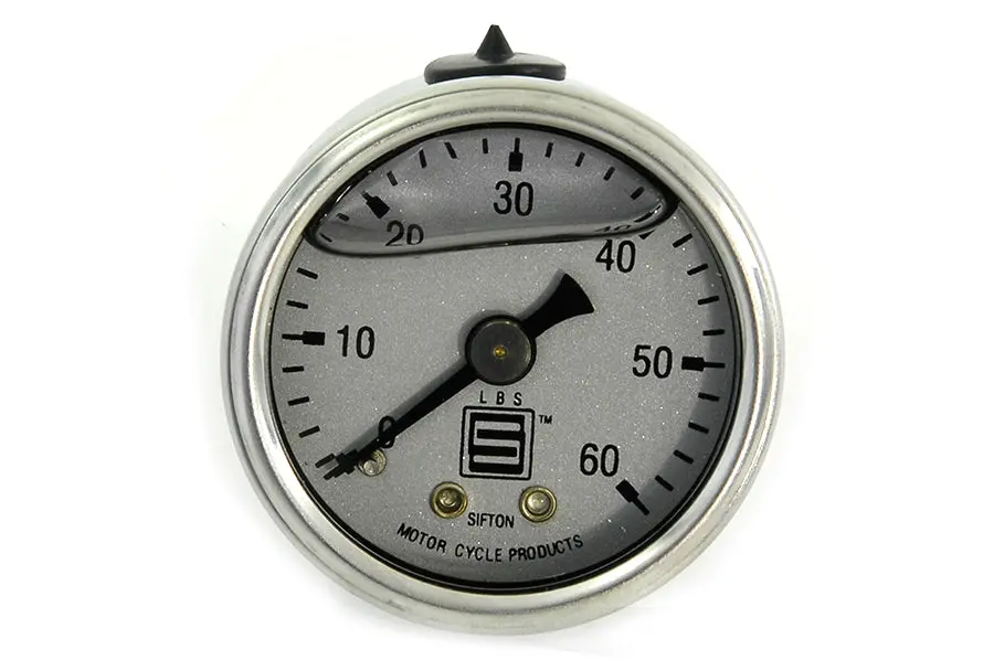 Liquid Filled Oil Pressure Gauge - V-Twin Mfg. 1