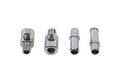 Allen Oil Pump Fitting Set Chrome - V-Twin Mfg. 1