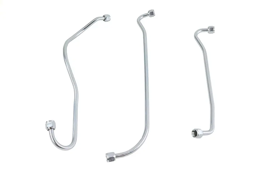 U/Ul Oil Line Set Zicad Plated - V-Twin Mfg. 1