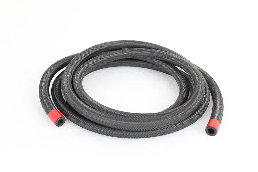Braided Oil Hose Black - V-Twin Mfg. 1