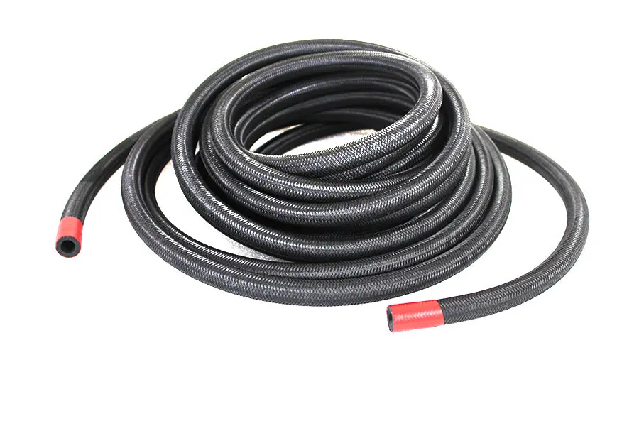 Braided Oil Hose Black - V-Twin Mfg. 1