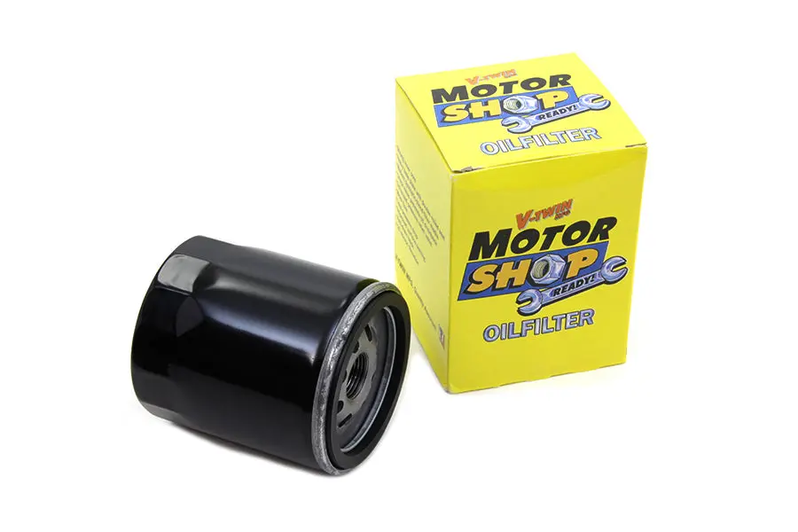 Black Medium Spin On Oil Filter - V-Twin Mfg. 1