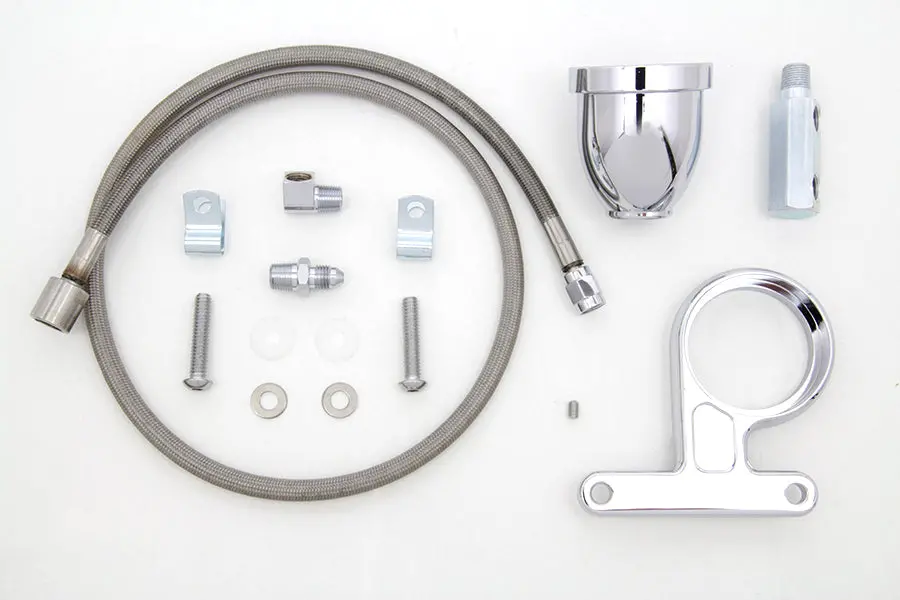 Rocker Box Oil Pressure Gauge Cup Kit - V-Twin Mfg. 1