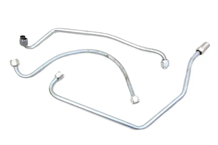Oil Line Set Zicad Plated - V-Twin Mfg. 1