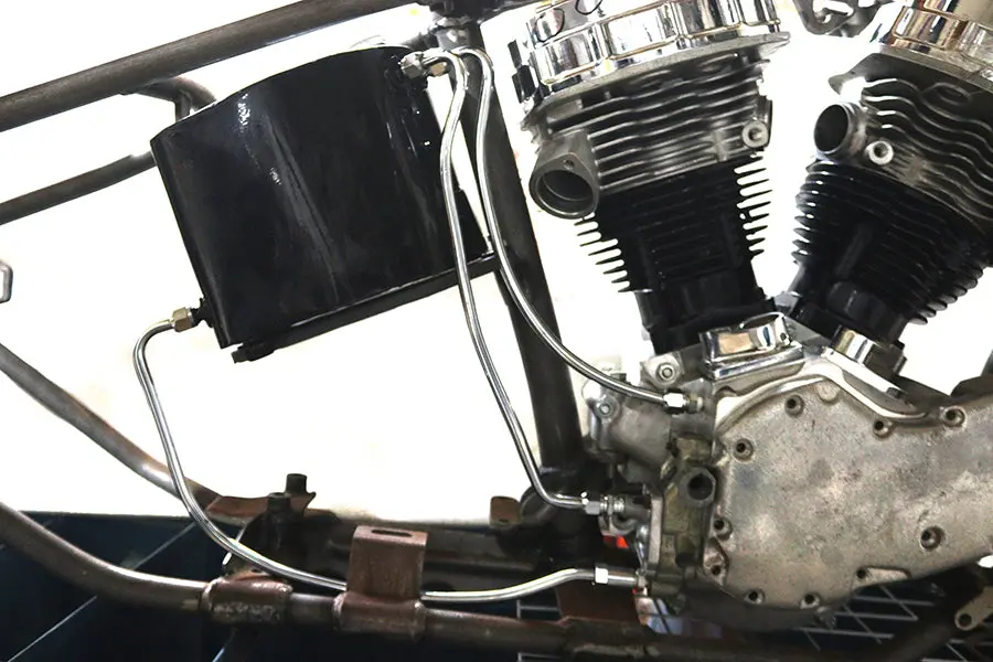 Chrome Oil Line Set - V-Twin Mfg. 1