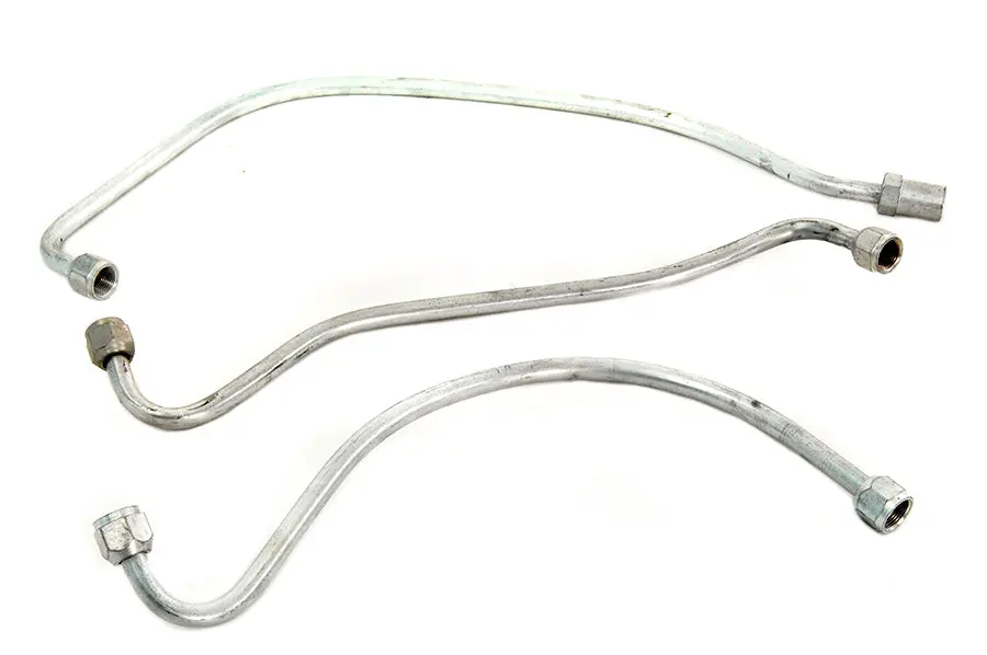 Zicad Plated Oil Line Set - V-Twin Mfg. 1