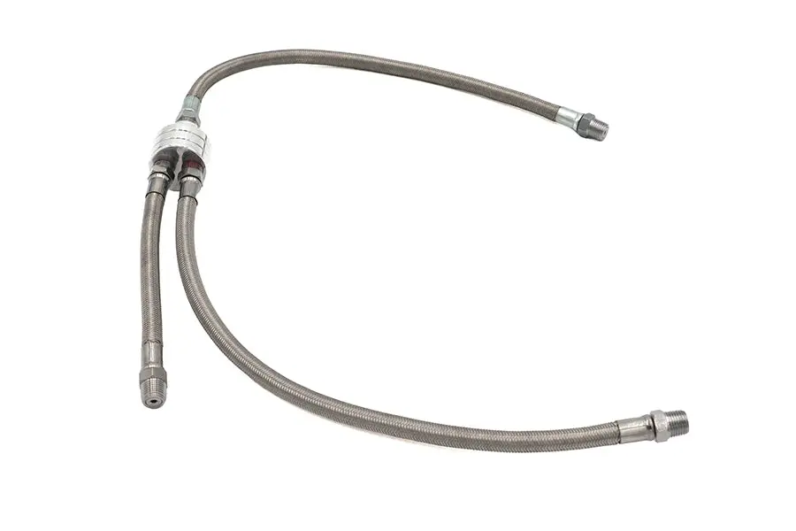 Stainless Steel Oho Top Oil Line - V-Twin Mfg. 1
