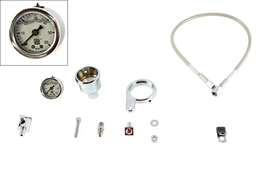Rocker Box Oil Pressure Gauge Kit - V-Twin Mfg. 1