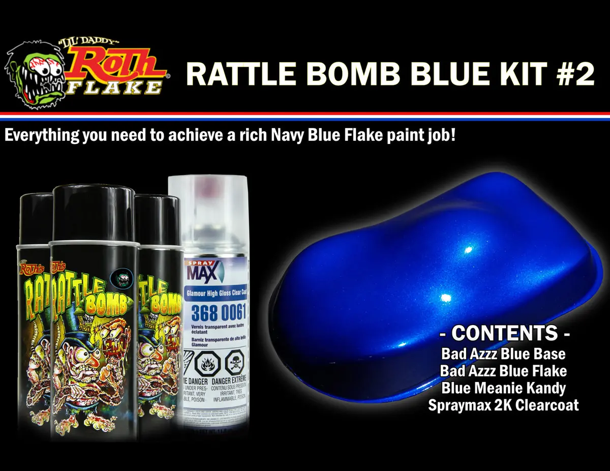 Rattle Bomb Spray Kit Blue - V-Twin Mfg. 1