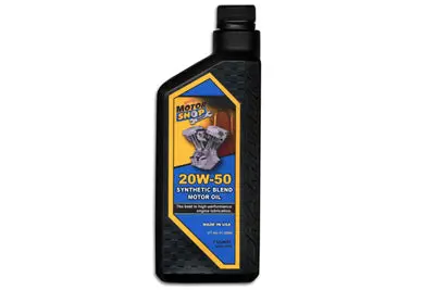 20-50W Motorshop Ready Oil Synthetic Blend - V-Twin Mfg. 1