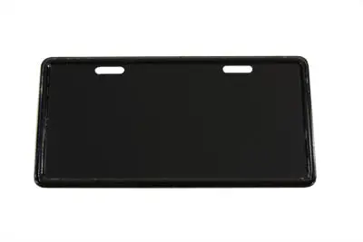 License Plate Frame Backing Plate Black - V-Twin Mfg. 1