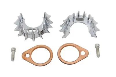 Shark Teeth Exhaust Flange Kit - V-Twin Mfg. 1