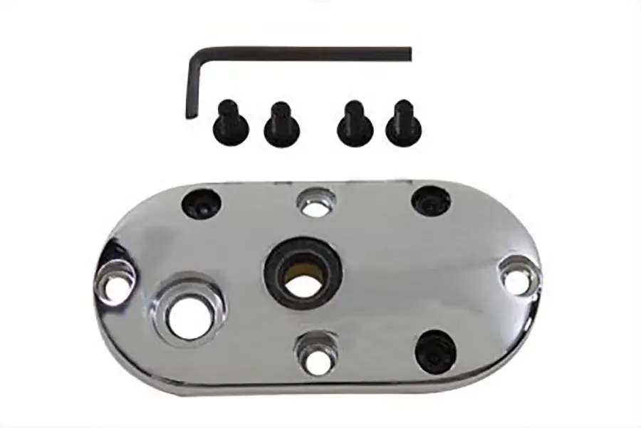 Oval V-Fire Cover Chrome - V-Twin Mfg. 1