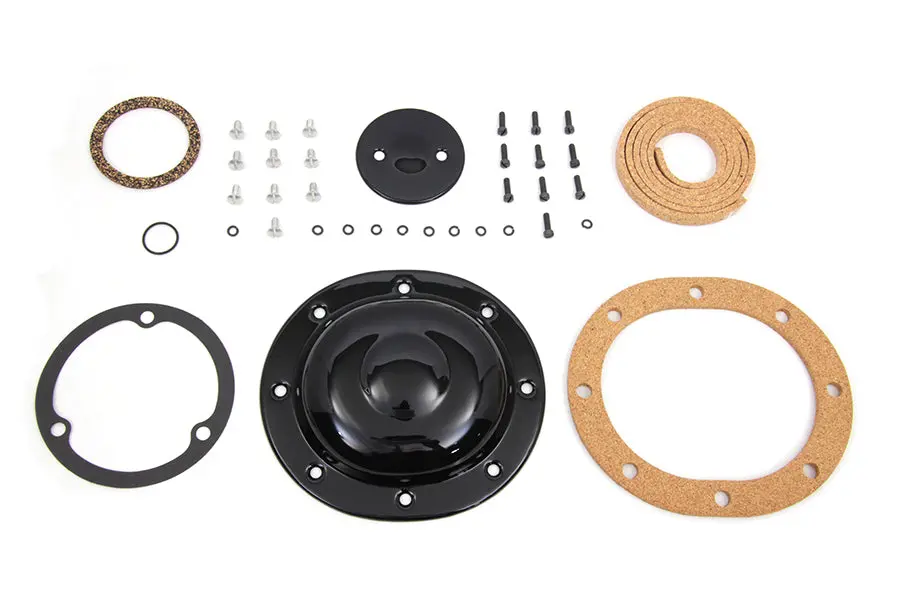 Derby Cover Kit Black - V-Twin Mfg. 1