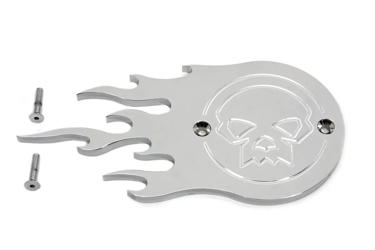 Chrome Flame Point Cover - V-Twin Mfg. 1