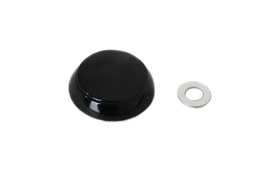 Black Tour-Pak Lock Cover - V-Twin Mfg. 1