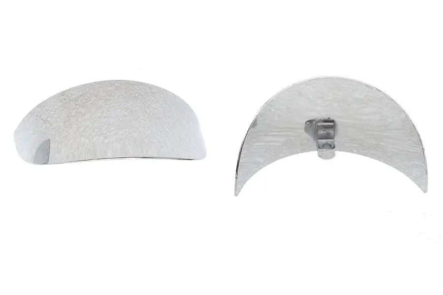 Chrome 4-1/2 Inch Deco Spotlamp Visor Set - V-Twin Mfg. 1