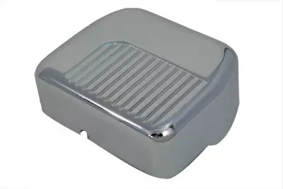 Chrome Finned Panhead Style Coil Cover - V-Twin Mfg. 1