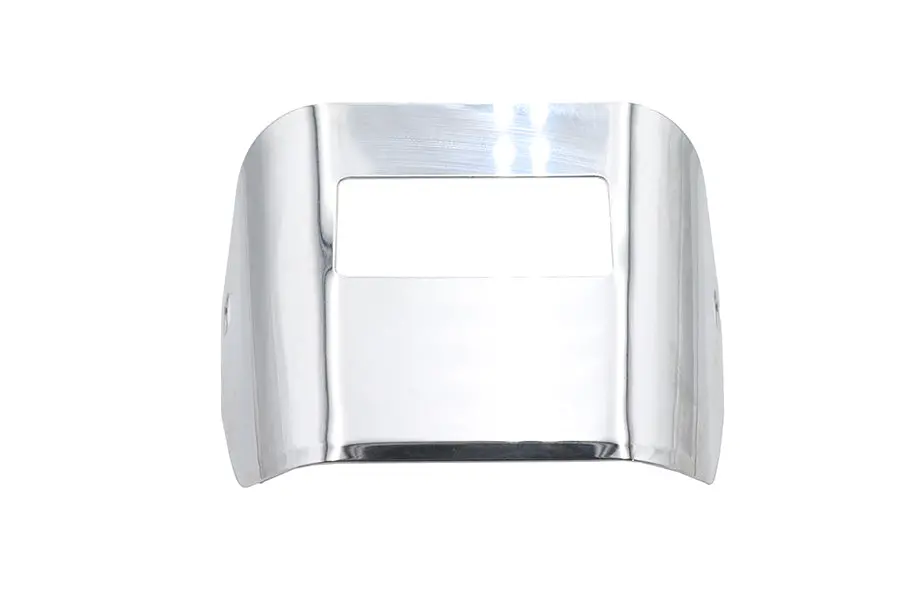 Chrome Tail Lamp Visor Smooth - V-Twin Mfg. 1