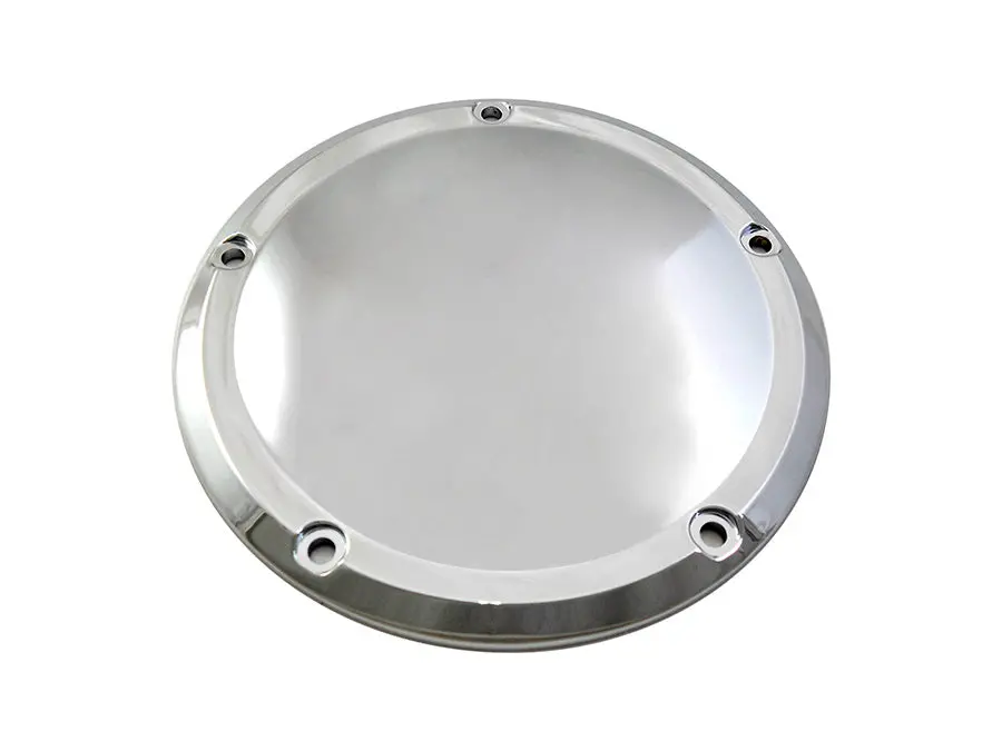 M8 Chrome Smooth Derby Cover - V-Twin Mfg. 1