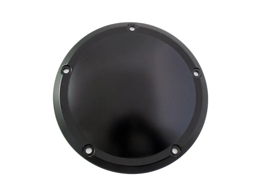 M8 Matte Black Smooth Derby Cover - V-Twin Mfg. 1