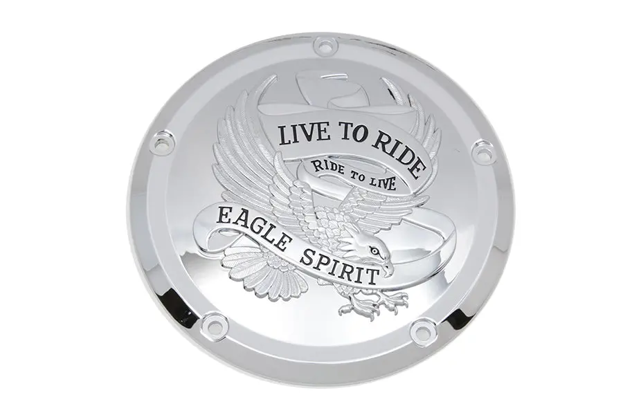 Eagle Spirit Derby Cover Chrome - V-Twin Mfg. 1
