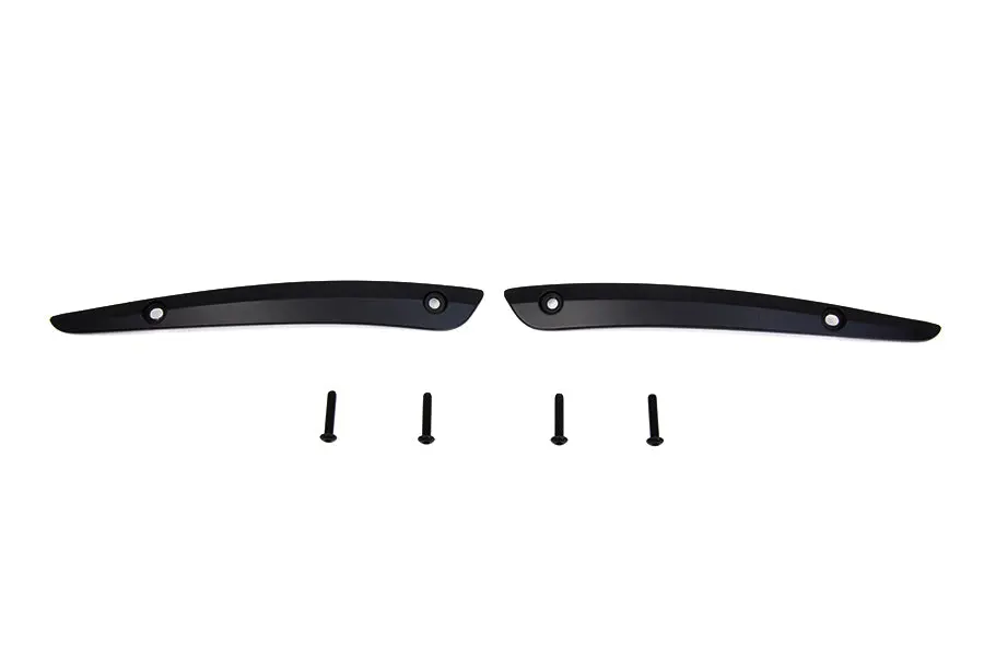 Black Split Windshield Trim Set - V-Twin Mfg. 1