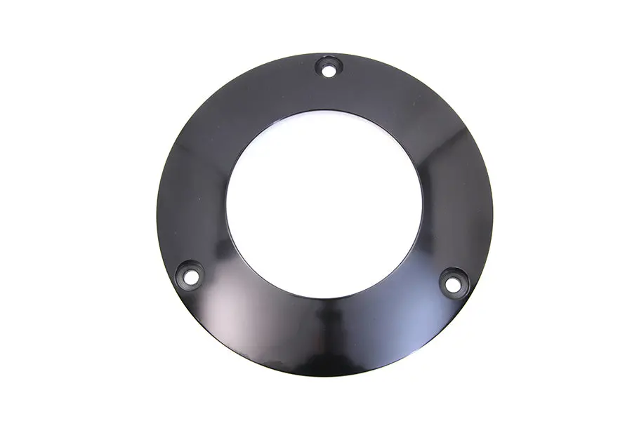 Black 3-Hole C-Thru Derby Cover - V-Twin Mfg. 1