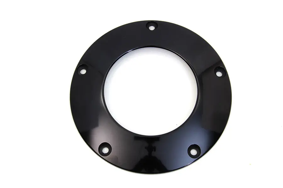 Black 5-Hole C-Thru Derby Cover - V-Twin Mfg. 1