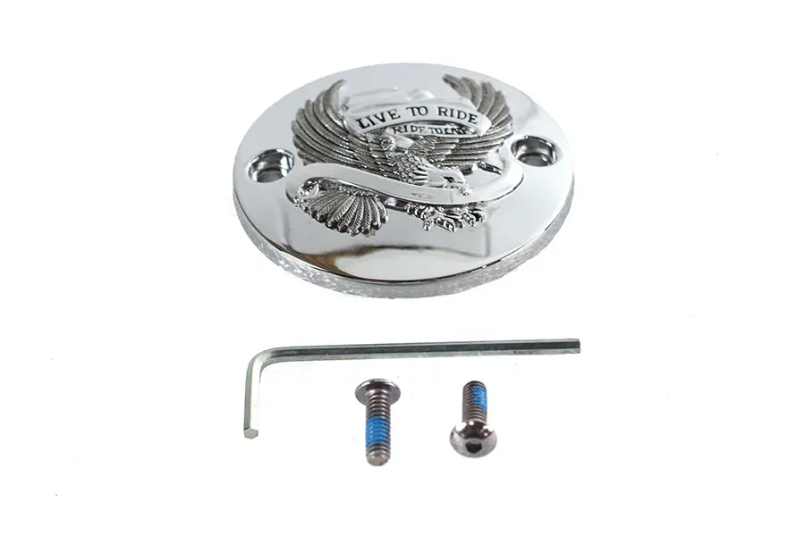 M8 Ignition System Cover Eagle Chrome - V-Twin Mfg. 1