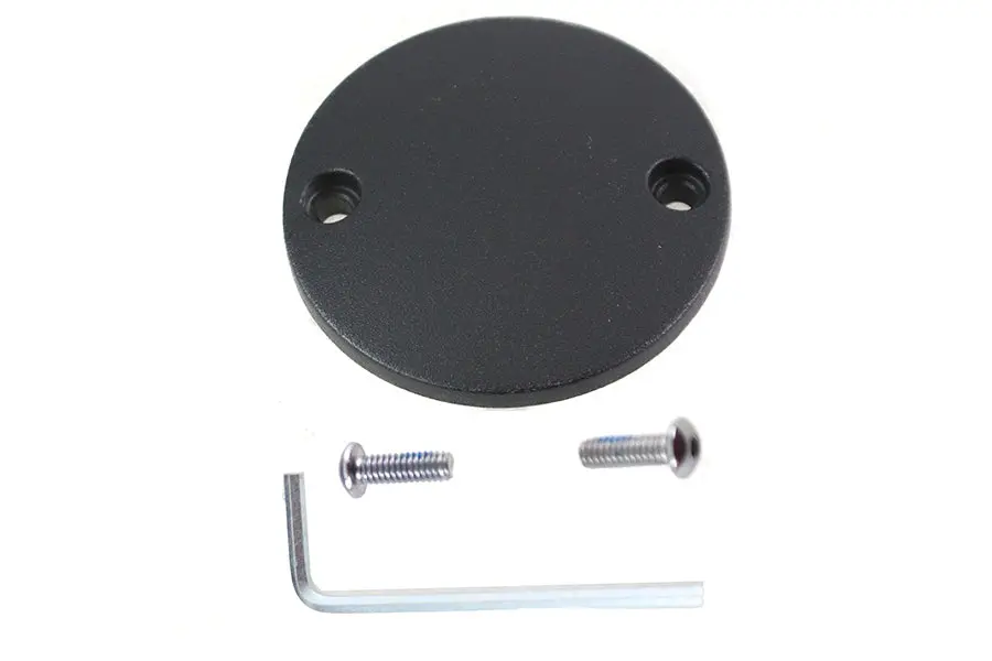 M8 Ignition System Cover Smooth Wrinkle Black - V-Twin Mfg. 1
