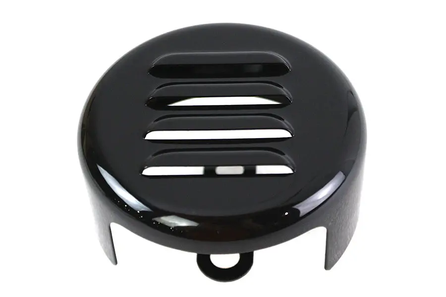 Black Louvered Horn Cover - V-Twin Mfg. 1