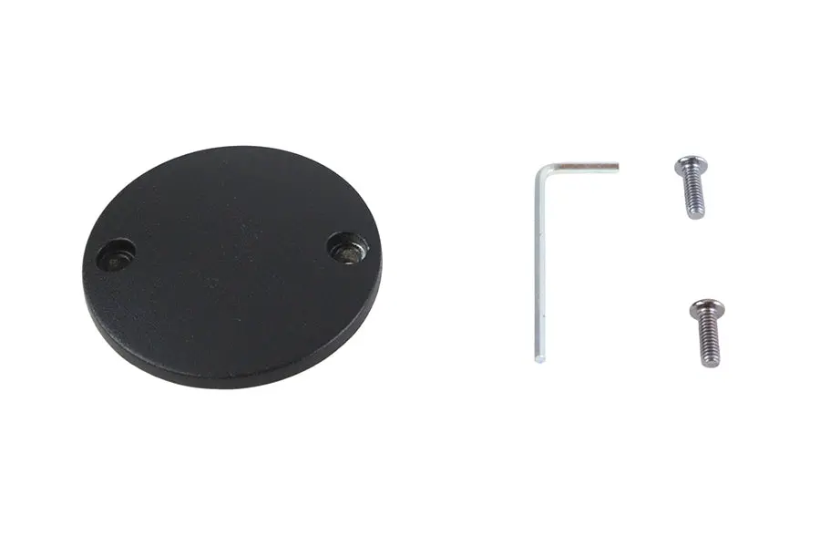 M8 Ignition System Cover Domed Wrinkle Black - V-Twin Mfg. 1