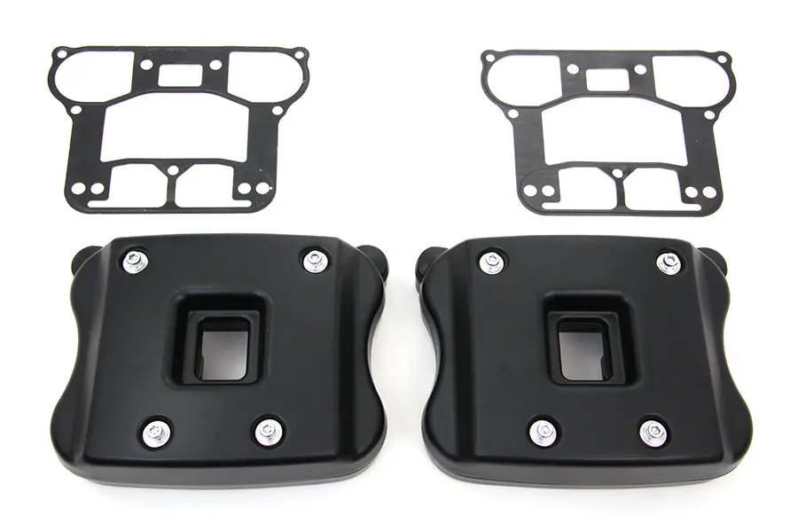 Rocker Box Cover Set Black - V-Twin Mfg. 1