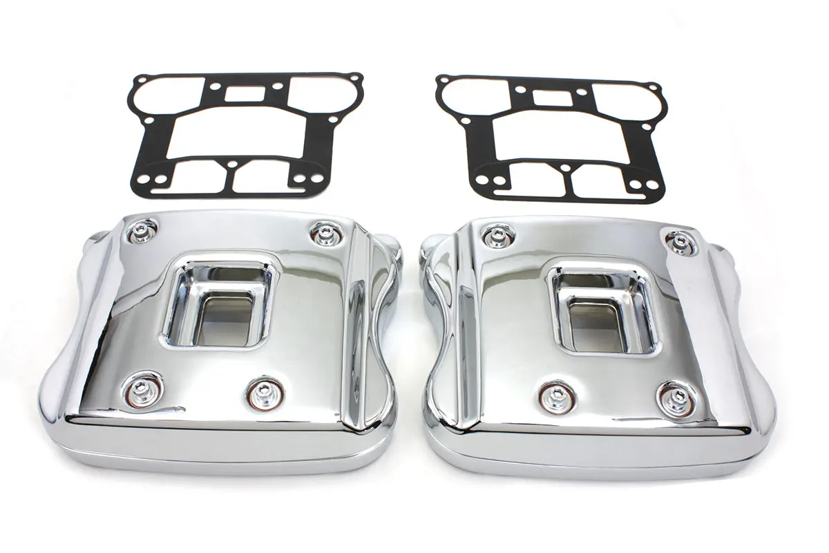 Rocker Box Cover Kit Chrome - V-Twin Mfg. 1