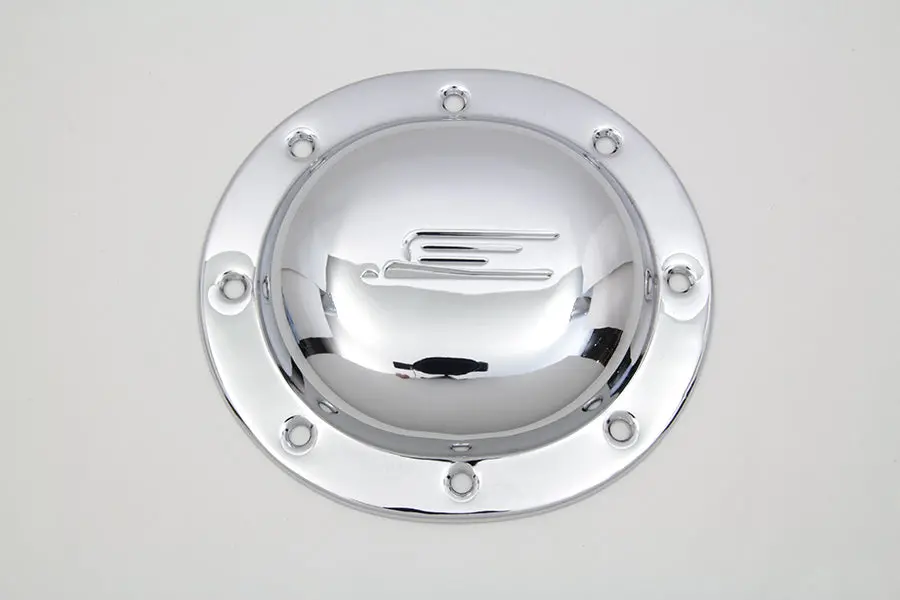 Bird Style Derby Cover Chrome - V-Twin Mfg. 1