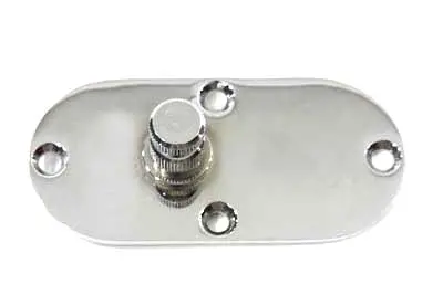 Oval Inspection Chrome Left Side - V-Twin Mfg. 1