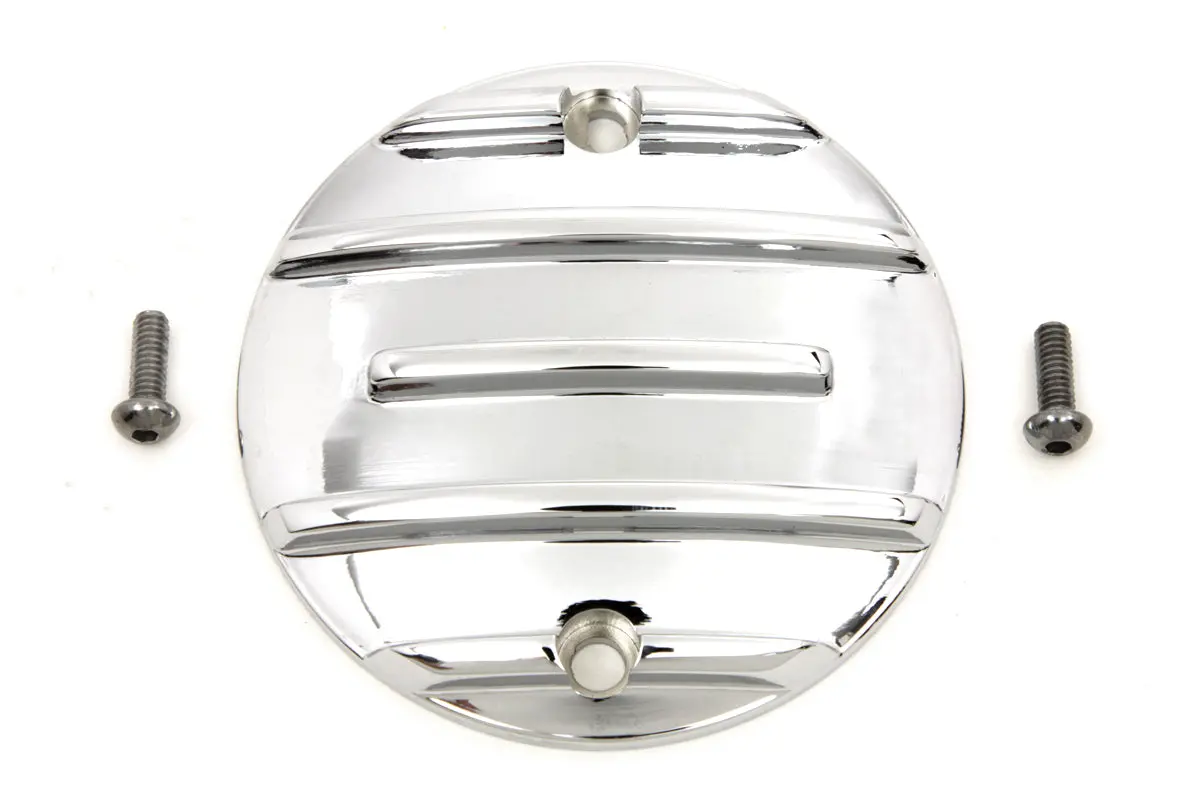 Finned Ignition System Cover Chrome - V-Twin Mfg. 1